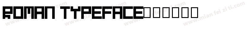 roman typeface字体转换